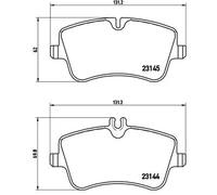 Set di pastiglie freno BREMBO Xtra P 50 045X, anteriore