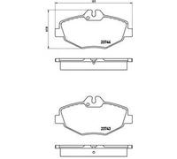 Pastiglie freno P 50 049 BREMBO per MERCEDES-BENZ T-Model