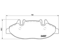 Pastiglie freno P 50 050 BREMBO per MERCEDES-BENZ VITO / MIXTO Furgone VIANO