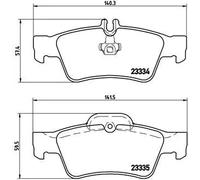 BREMBO P 50 052 Kit pastiglie freni