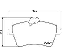 Brembo P 50 054 - Pastiglia Freno - Anteriore
