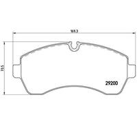 Set di pastiglie freno BREMBO P 50 059, anteriore