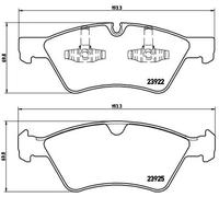 Pastiglie freno P 50 063 BREMBO per MERCEDES-BENZ CLASSE R T-Model