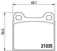 BREMBO P 50 066 Kit pastiglie freni