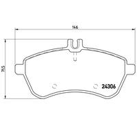 Pastiglie freno P 50 067X BREMBO per MERCEDES-BENZ SLK CLASSE C Coupé CLASSE C