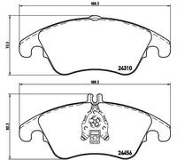 Brembo P 50 069 - Pastiglia Freno - Anteriore
