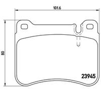 Brembo P 50 073 - Pastiglia Freno - Anteriore