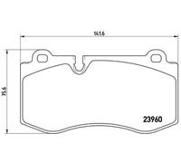 Pastiglie freno P 50 074X BREMBO per MERCEDES-BENZ CLASSE S Coupé CLASSE S CLS