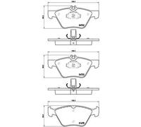 BREMBO P 50 075 Kit pastiglie freni