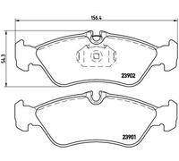 Pastiglie freno P 50 082 BREMBO per MERCEDES-BENZ VW PUCH