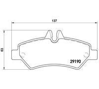 Brembo P 50 084 - Pastiglia Freno - Posteriore