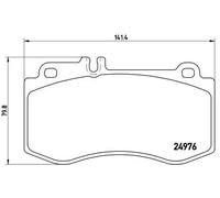 Set di pastiglie freno BREMBO P 50 087, anteriore