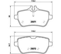 Brembo P 50 103 - Pastiglia Freno - Posteriore