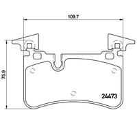 Brembo Kit Pastiglie Freno P50113