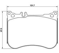 Set di pastiglie freno BREMBO P 50 114, anteriore