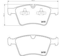 Pastiglie freno P 50 115 BREMBO per MERCEDES-BENZ CLASSE GL CLASSE R CLASSE M