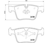 Pastiglie freno P 50 116 BREMBO per MERCEDES-BENZ CLASSE S CLASSE S Coupé