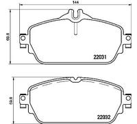 Pastiglie freno P 50 118 BREMBO per MERCEDES-BENZ CLASSE C T-Model CLASSE C