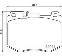Set di pastiglie freno BREMBO P 50 120, anteriore