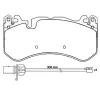 Pastiglie freno P 50 127 BREMBO per AUDI A6 C6 Avant A6 C6 A6 C7 Avant