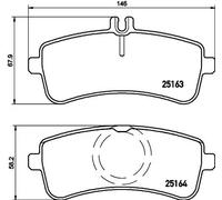 Pastiglie freno P 50 130 BREMBO per MERCEDES-BENZ CLASSE S CLASSE S Coupé AMG GT