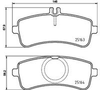 BREMBO P 50 132 Kit pastiglie freni