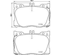Pastiglie freno Brembo P 50 139, anteriore. Set di 4