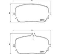 Pastiglie freno P 50 149 BREMBO per MERCEDES-BENZ GLS GLE GLE Coupe