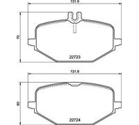 BREMBO P 50 161 Kit pastiglie freni
