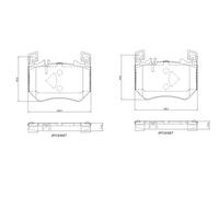 Pastiglie freno P 50 171 BREMBO per MERCEDES-BENZ CLASSE S GLC GLC Coupe CLE