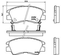 Brembo P 54 008 - Pastiglia Freno - Anteriore