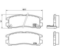 BREMBO Kit pastiglie freni