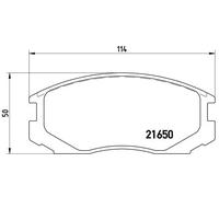 Pastiglie freno P 54 015 BREMBO per MITSUBISHI PROTON DAIHATSU