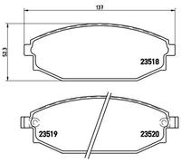 Pastiglie freno P 54 027 BREMBO per GALLOPER HYUNDAI