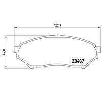 Pastiglie freno P 54 028 BREMBO per MITSUBISHI PAJERO PININ I