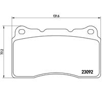 BREMBO P 54 040 Kit pastiglie freni per RENAULT MEGANE III Coupe (DZ0/1)