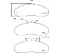 P56019 Kit pastiglie freno, Freno a disco anteriore (MARCA-BREMBO)..