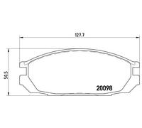 Pastiglie freno P 56 020 BREMBO per NISSAN VANETTE Furgone PATROL GR IV