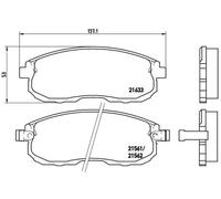 BREMBO P 56 021 Kit pastiglie freni