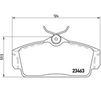 BREMBO P 56 036 Kit pastiglie freni