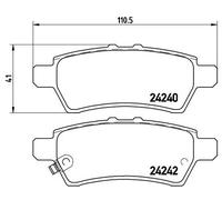 Brembo P 56 060 - Pastiglia Freno - Posteriore