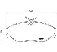 Pastiglie freno P 56 061 BREMBO per RENAULT NISSAN OPEL