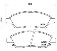 Pastiglie freno P 56 070 BREMBO per NISSAN MICRA IV TIIDA Hatchback