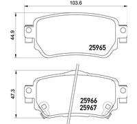 Pastiglie freno P 56 098 BREMBO per NISSAN RENAULT