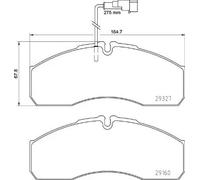 BREMBO P 56 123 Kit pastiglie freno per NISSAN CABSTAR (F24M, F24W), NT400 CABST