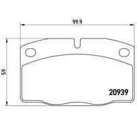 BREMBO P 59 005 Kit pastiglie freni