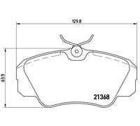 Pastiglie freno P 59 016 BREMBO per OPEL OMEGA B OMEGA B Familiare OMEGA A