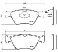 Pastiglie freno P 59 019 BREMBO per OPEL SAAB