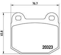BREMBO P 59 025 Kit pastiglie freni