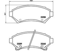 Pastiglie freno P 59 028 BREMBO per OPEL CHEVROLET BUICK PONTIAC CADILLAC MEGA